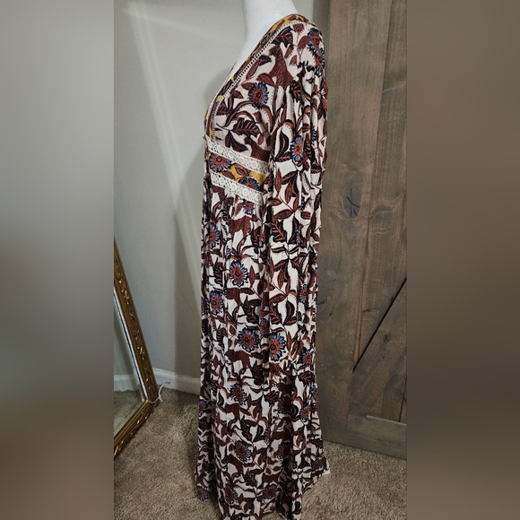 Francesca's MI AMI Lenette Floral Crochet Trim Long Kimono. Size S/M NWT - Picture 10 of 15